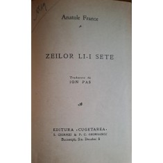 ZEILOR LI-I SETE - ANATOLE FRANCE
