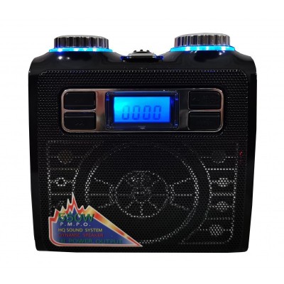 Radio elSales ELS-669 cu acumulator integrat , USB , cititor card , FM , AM , negru foto