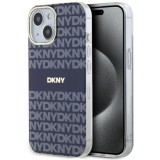 Husa iPhone 15 - DKNY IML Mono &amp; Stripe MagSafe (DKHMP15SHRHSEB) - Blue