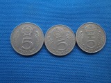 LOT 5 FORINT ANI DIFERITI 3 BUCATI-UNGARIA