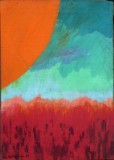 Peisaj abstract - semnat Mihalache St.