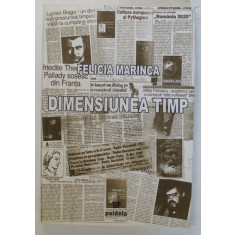 DIMENSIUNEA TIMP , NOTE DE CALATORIE , MARTURII , CRONICI de FELICIA MARINCA , 2007