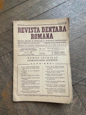Revista dentara romana Anul II Ianuarie-Februarie 1949 foto