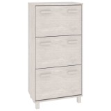 Cumpara ieftin Pantofar &bdquo;HAMAR&rdquo;, alb, 59,5x35x117 cm, lemn masiv pin