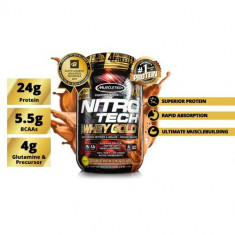 Muscletech Nitro-Tech 100% Whey Gold, 1.10 kg foto