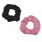 Set Elastice Păr Femei, Negru Roz, 2 Bucăți