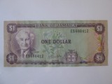 Jamaica 1 Dollar 1960 in stare foarte buna,bancnota din imagini