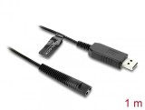 Cablu de alimentare USB 12V pentru aparate de ras electrice Braun seriile 1/3/5/7/9 1m, Delock 90980