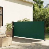 vidaXL Copertină laterală retractabilă, verde &icirc;nchis, 120 x 600 cm