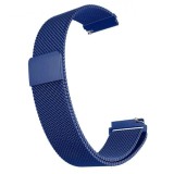 Cumpara ieftin Curea Milanese Loop, compatibila Huawei Watch GT 2 42mm, telescoape QR Albastru