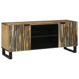 VidaXL Cabinet TV 105x33.5x46 cm Lemn Masiv de Mango și Lemn &Icirc;ngenunchiat
