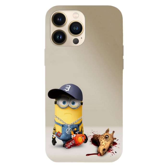 Husa compatibila cu Apple iPhone 14 Plus, Viceversa, model Bad guy minion edition, Silicon, TPU