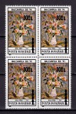 Cumpara ieftin ✅ RO 2001 LP 1568 " Balcanfila '91 - inflatie supratipar "Brancusi -Coloana fara sfarsit" " , serie in bloc de 4 , MNH