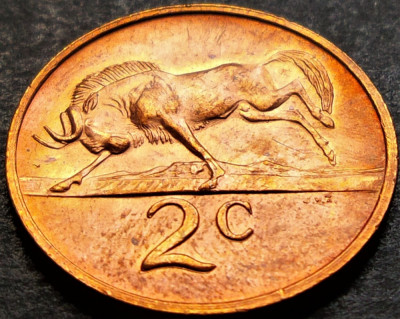 Moneda exotica 2 CENTI - AFRICA de SUD, anul 1971 *cod 5195 = RARA in UNC foto