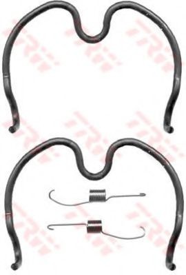 Set accesorii, sabot de frana OPEL AGILA (A) (H00) (2000 - 2007) TRW SFK372 foto