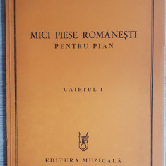 Mici piese românești pentru pian (Caietul I) - Georgeta Ștefănescu-Barnea