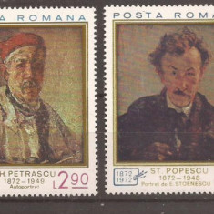 Romania- 1972, ANIVERSARI PICTORI, SERIE, nestampilat