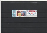 ROMANIA 2007 LP 1766 a CLUBUL SPORTIV STEAUA 60 DE ANI CU VINIETA MNH NESTAMP