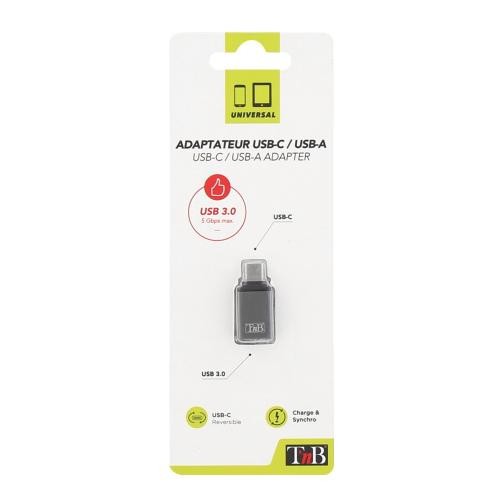 TNB USB-C/USB OTG ADAPTER IN GREY &quot;ADATCSG&quot; (timbru verde 0.08 lei)