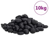 Cumpara ieftin Pietricele lustruite, 10 kg, negru, 2-5 cm