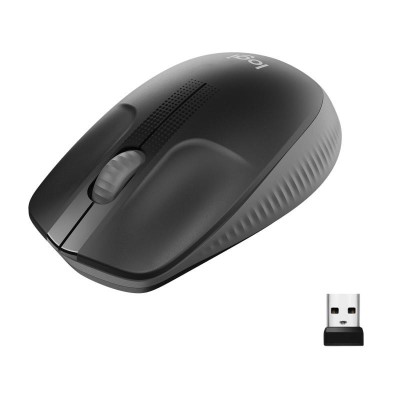 Mouse wireless optic logitech m190 rezolutie maxima 1000dpi negru foto