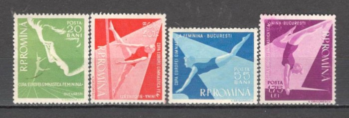 Romania.1957 C.E. de gimnastica feminin ZR.159