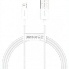 Cablu Alimentare si Date Baseus Superior Fast Charging USB la Lightning Iphone 2.4A 2m Alb foto