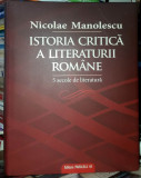 Nicolae Manolescu-Istoria critica a literaturii romane