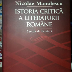 Nicolae Manolescu-Istoria critica a literaturii romane