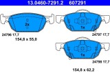 ATE 13.0460-7291.2 set placute frana,frana disc