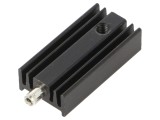 Radiator TO220 Negru 25mm x 12,6mm x 6,5mm 32K/W