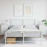 Set 2 Noptiere Moderne Albe, 36x39x68cm, Otel Laminat, 3 Sertare, Stil Industrial