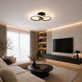 Cumpara ieftin Aplica Pearl LED 30W 3CCT cu telecomanda, negru, Erste