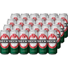 Bere BECKS Blonda, 0,5L, Doza, 24 Buc/Bax, Bere Becks, Bere Blonda, Bere Doza, Bautura Alcoolica, Bere Bax, Bax de Bere foto