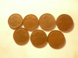 7 monede 1 pfennig Germania Reich 1924A 1925A 1929A 1933A 1935F 1936A si F ,cupr