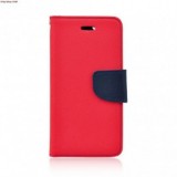 Husa Flip Fancy Microsoft Lumia 540, Rosu/Albastru, Protectie Premium