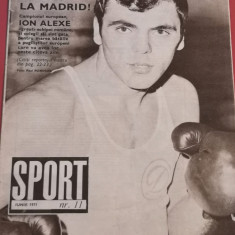 Revista SPORT nr. 11/iunie 1971 (box,fotbal...)