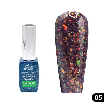 Ojă semipermanentă Midnight sparkle 8 ml, 05 foto