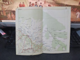 Soroca, Căinari, Florești, Cotiugeni, Văscăuți, hartă color circa 1930, 109