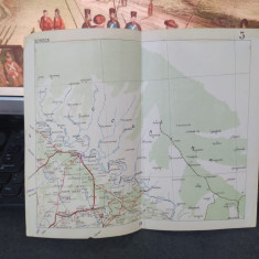 Soroca, Căinari, Florești, Cotiugeni, Văscăuți, hartă color circa 1930, 109