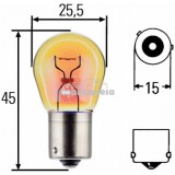 Bec PY21W 12V 21W BAU15s galben HELLA 8GA 006 841-121