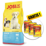 Cumpara ieftin JOSIDOG Junior 15 kg + 3 conserve GRATUIT, Josera