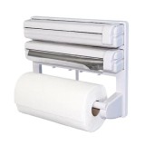 Dispenser triplu bucatarie FOXMAG24, pentru hartie, folie aluminiu, stretch