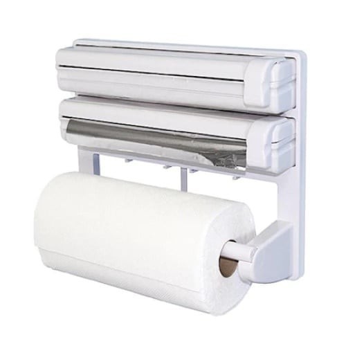 Dispenser triplu bucatarie FOXMAG24, pentru hartie, folie aluminiu, stretch