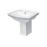Cumpara ieftin Lavoar ceramic Kleopatra 14, cu piedestal 60x47 cm