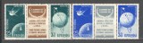 Romania.1957 Posta aeriana:Cosmonautica-triptic ZR.161