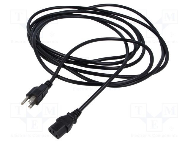 Cablu IEC C13 mamă NEMA 5-15 (B) 5m negru LIAN DUNG