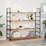 VidaXL Rafturi suspendate 4 buc. 140x40x2cm lemn masiv acacia netratat