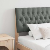 VidaXL Tăblie tapițată Gri &icirc;nchis 180 cm Lemn de pin masiv 879325