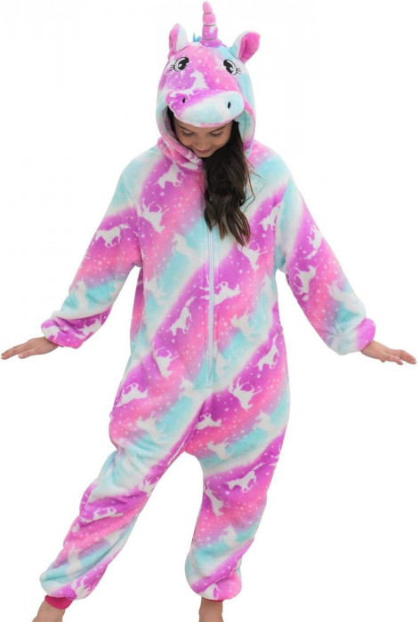 Pijamale HovoX pentru copii cu unicorn, păpușă și fete